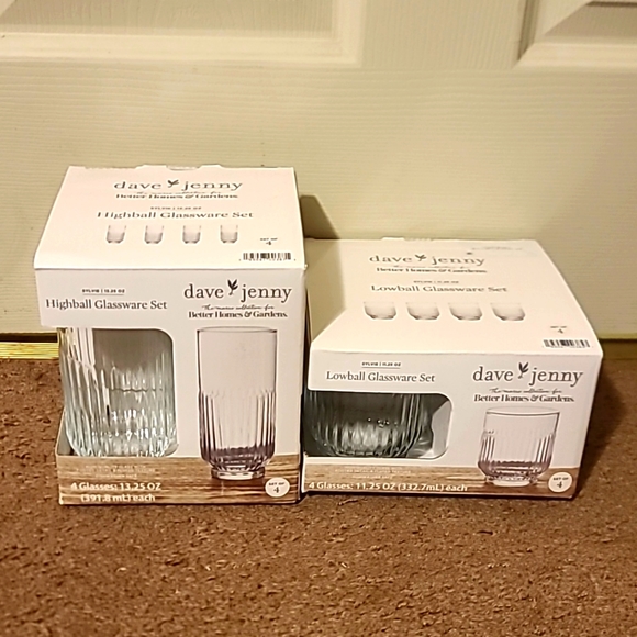 Better Homes And Gardens Other - Better homes & gardens dave & jenny glassware set